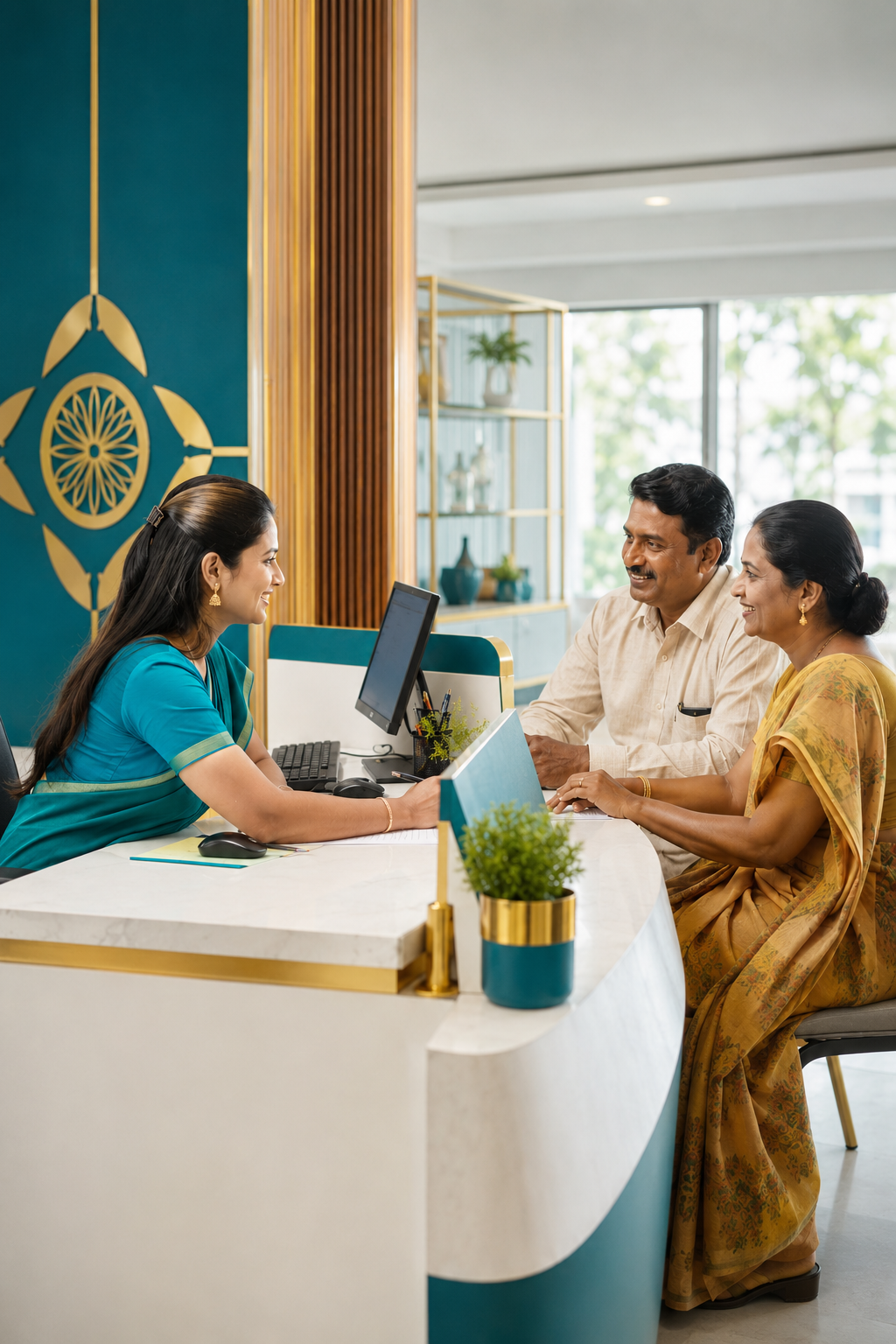 Universal Souharda Cooperative Society staff or member service scene